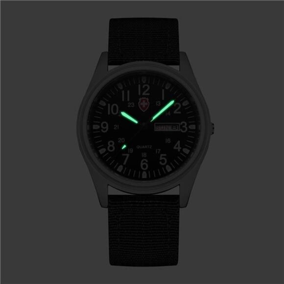 Unisex Military Watches Sport Textile Nylon Strap Stylish Men Watch Luminous - Picture 5 of 7